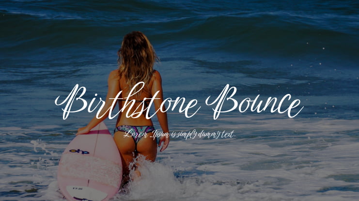 Birthstone Bounce Font Family