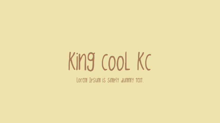 King CooL KC Font