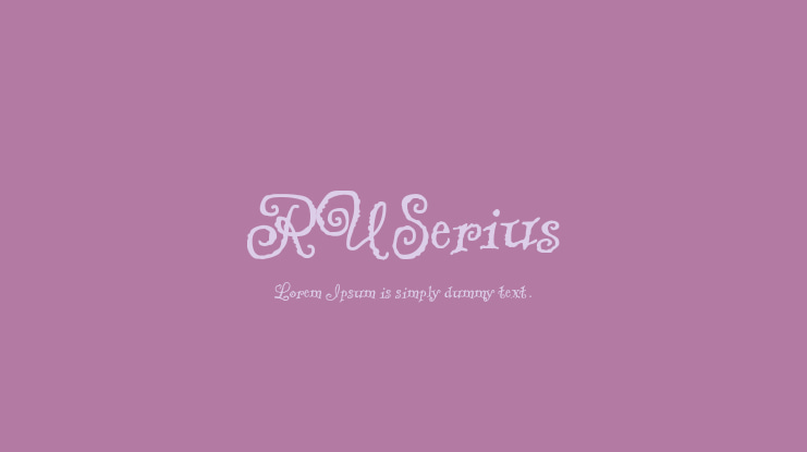 RU Serius Font