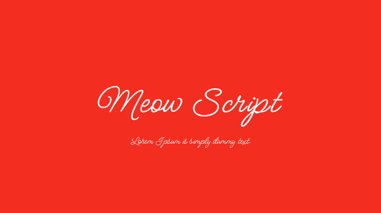 Meow Script Font