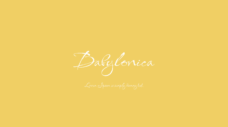 Babylonica Font