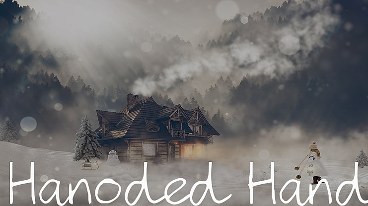 Hanoded Hand Font