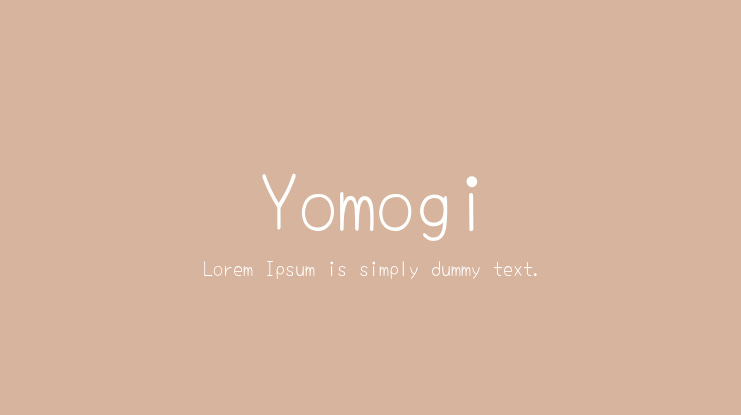 Yomogi Font