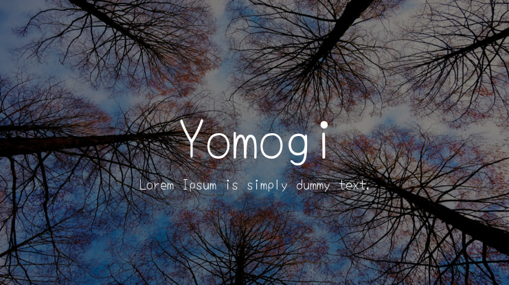 Yomogi Font