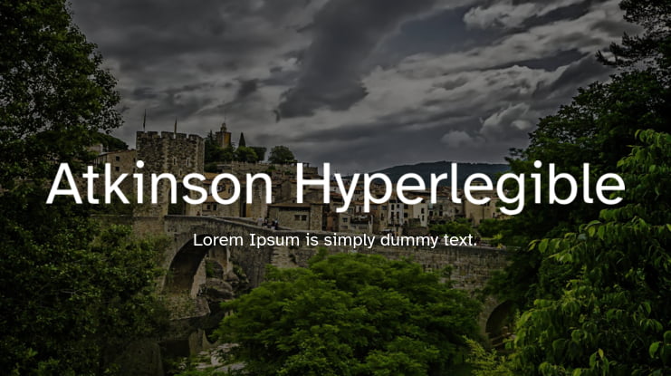Atkinson Hyperlegible Font Family
