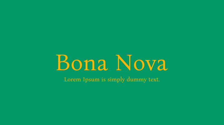 Bona Nova Font Family