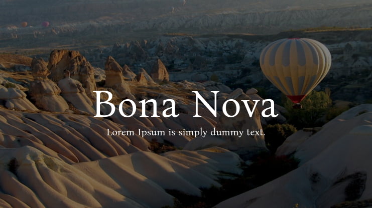 Bona Nova Font Family