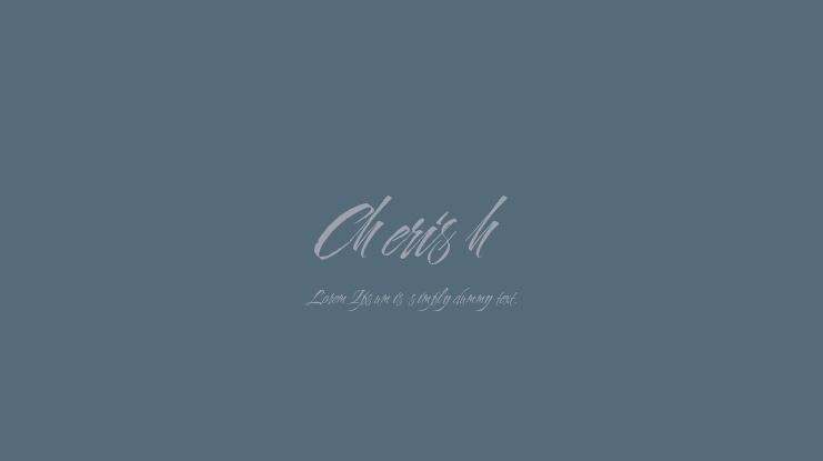 Cherish Font
