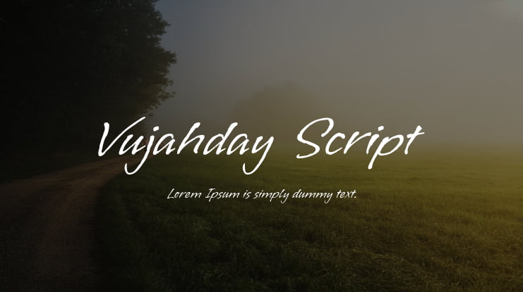 Vujahday Script Font