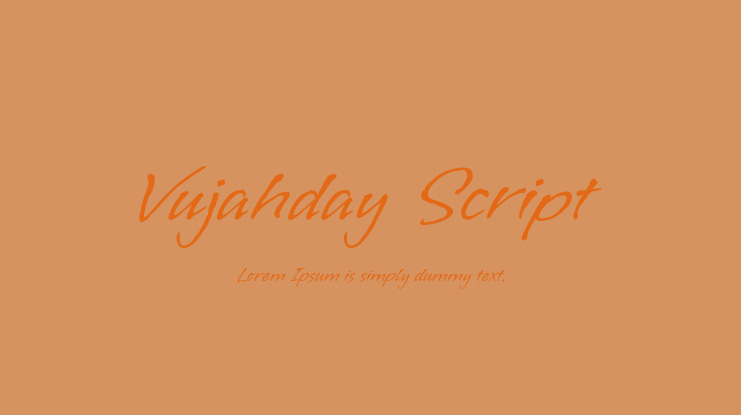 Vujahday Script Font