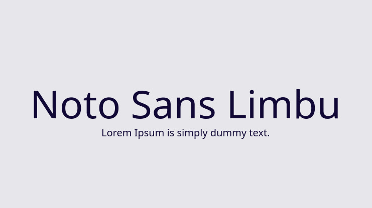 Noto Sans Limbu Font