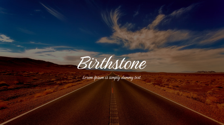 Birthstone Font