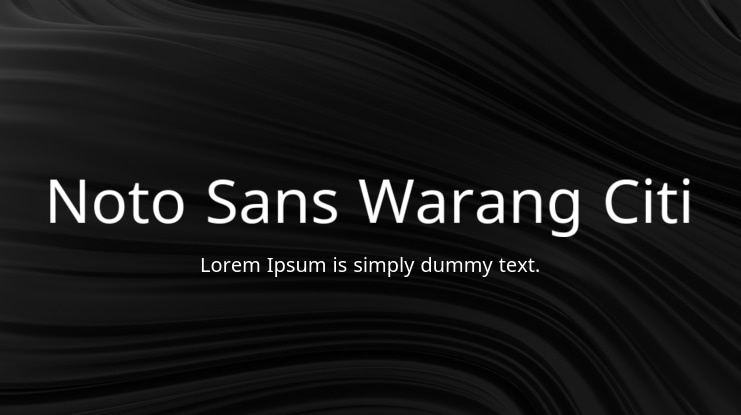 Noto Sans Warang Citi Font