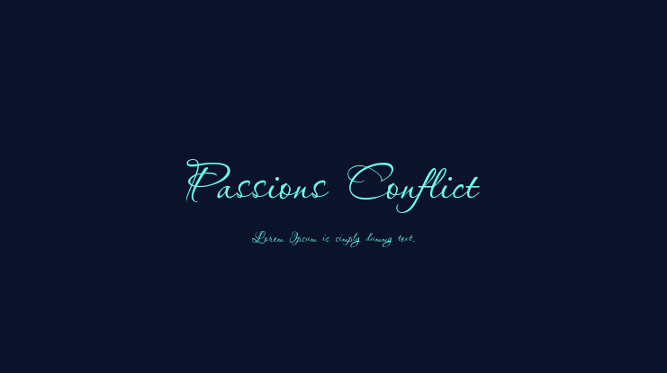 Passions Conflict Font