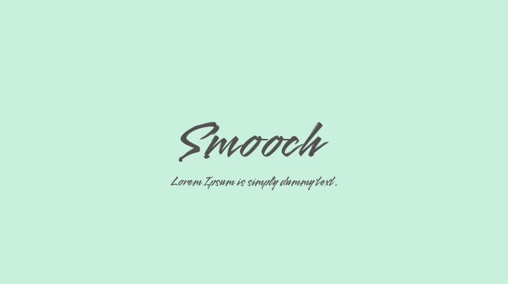 Smooch Font