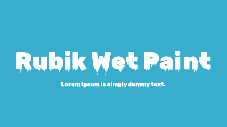 Rubik Wet Paint Font