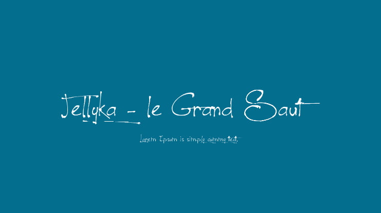 Jellyka - le Grand Saut Font Family