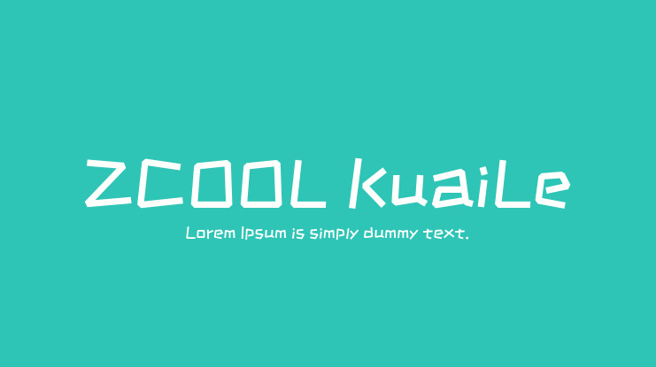 ZCOOL KuaiLe Font