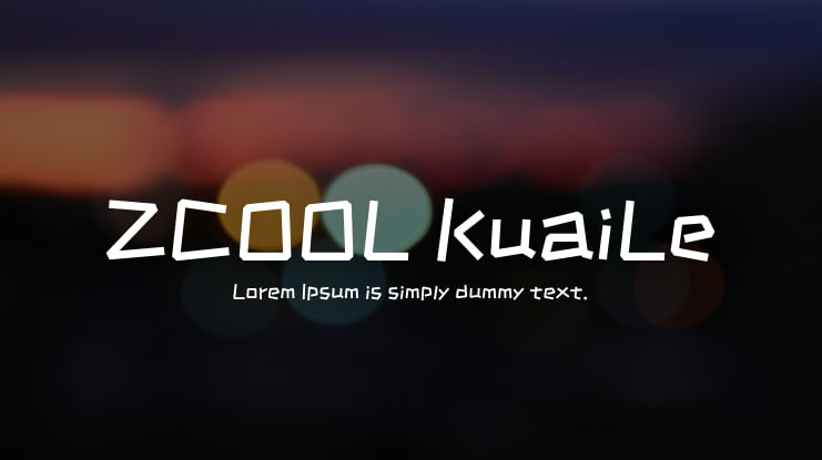 ZCOOL KuaiLe Font