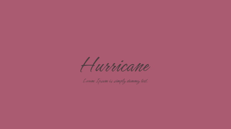Hurricane Font