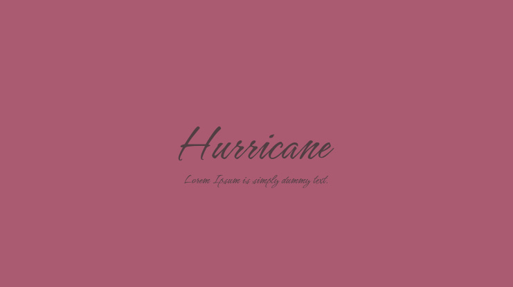 Hurricane Font