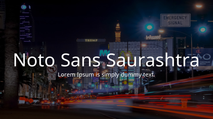 Noto Sans Saurashtra Font