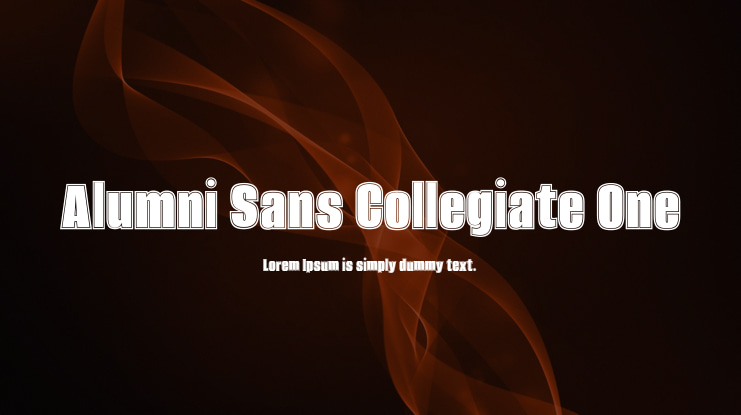 Alumni Sans Collegiate One Font Family