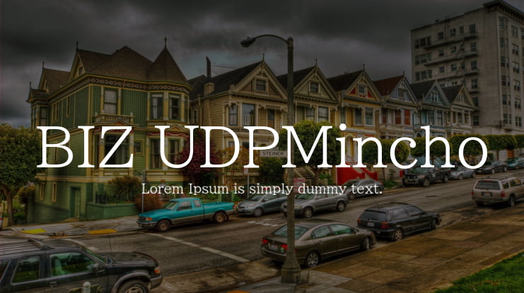 BIZ UDPMincho Font Family