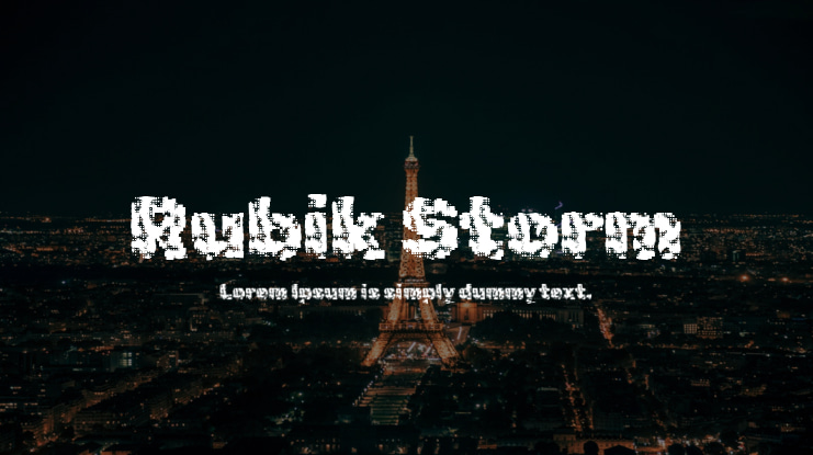 Rubik Storm Font