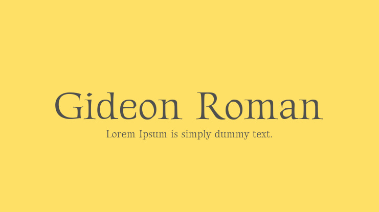 Gideon Roman Font