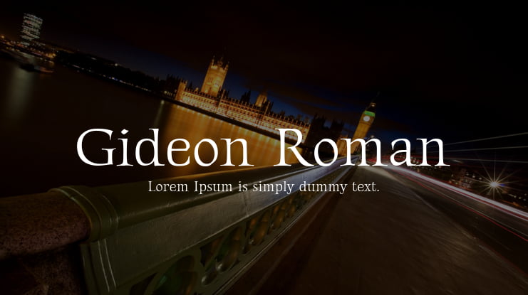Gideon Roman Font