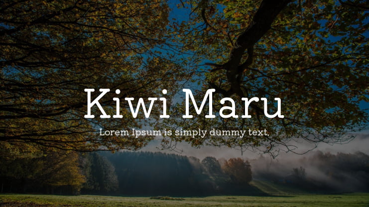 Kiwi Maru Font Family