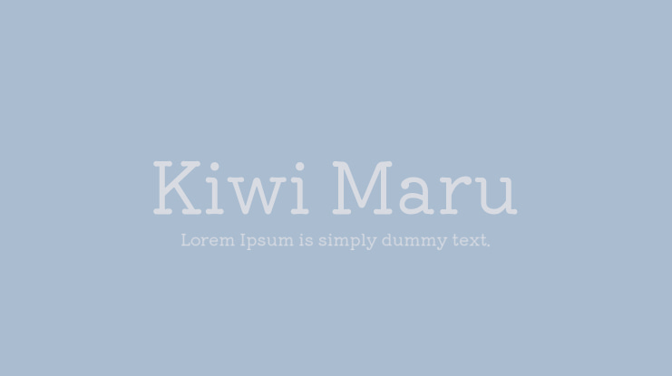 Kiwi Maru Font Family