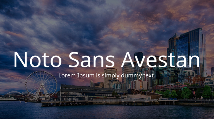 Noto Sans Avestan Font Family
