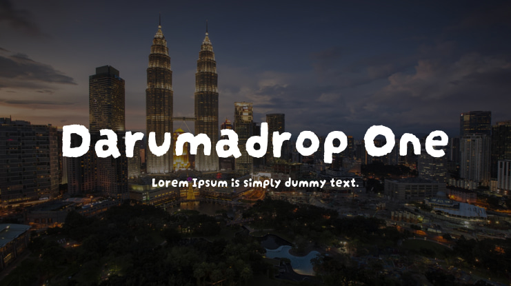 Darumadrop One Font
