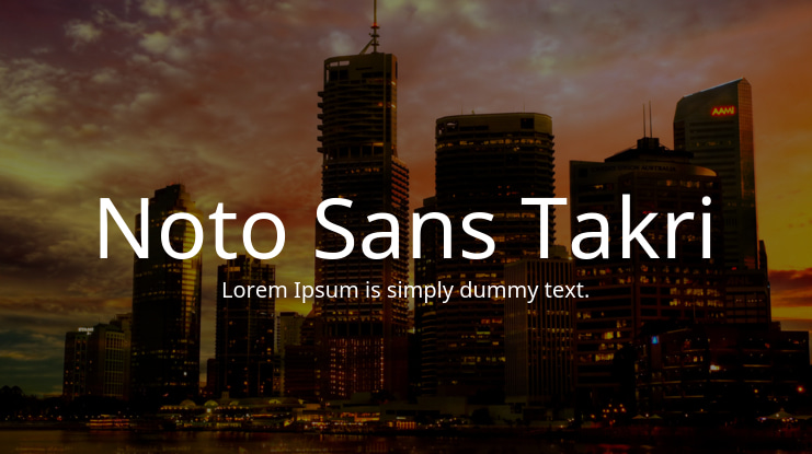 Noto Sans Takri Font Family