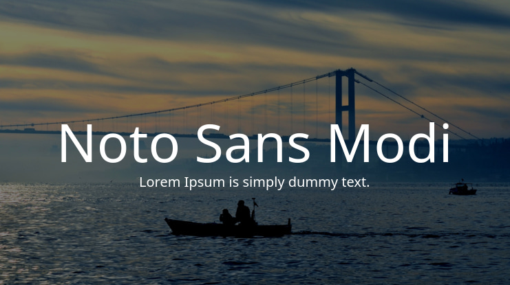 Noto Sans Modi Font Family