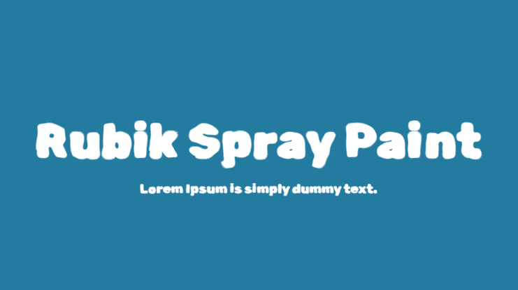 Rubik Spray Paint Font