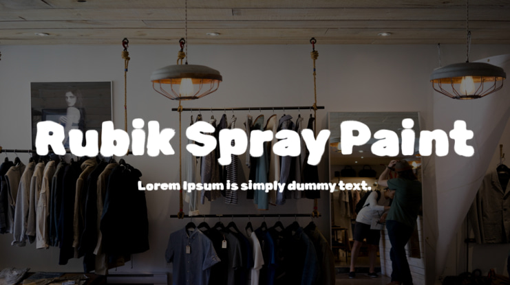 Rubik Spray Paint Font