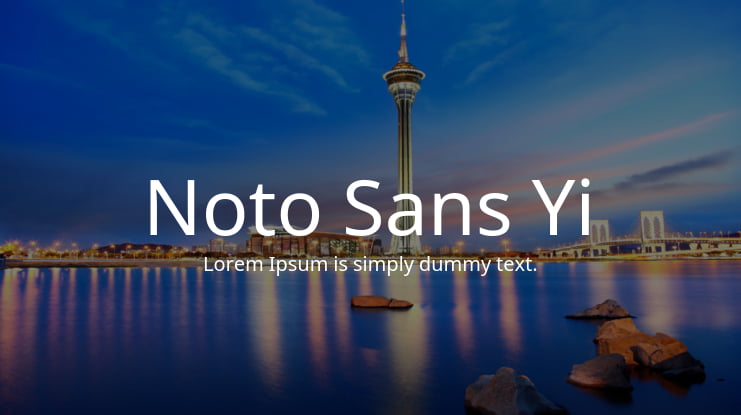 Noto Sans Yi Font