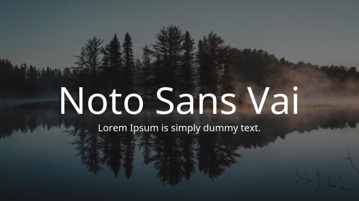 Noto Sans Vai Font