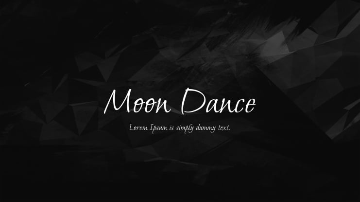 Moon Dance Font