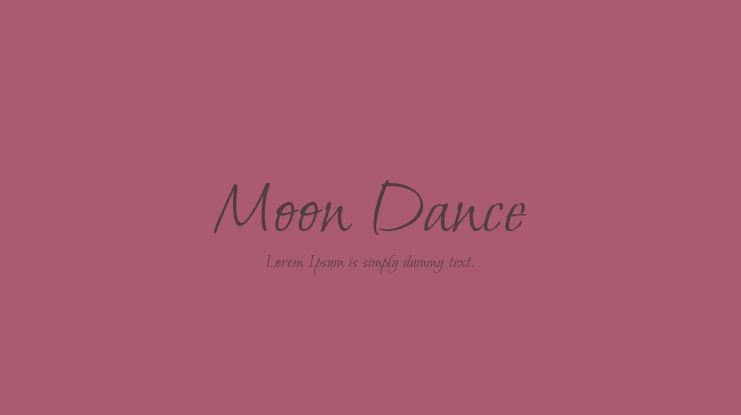 Moon Dance Font