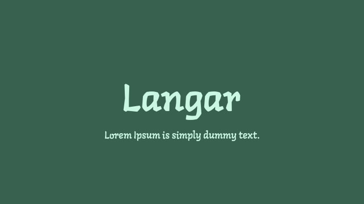 Langar Font