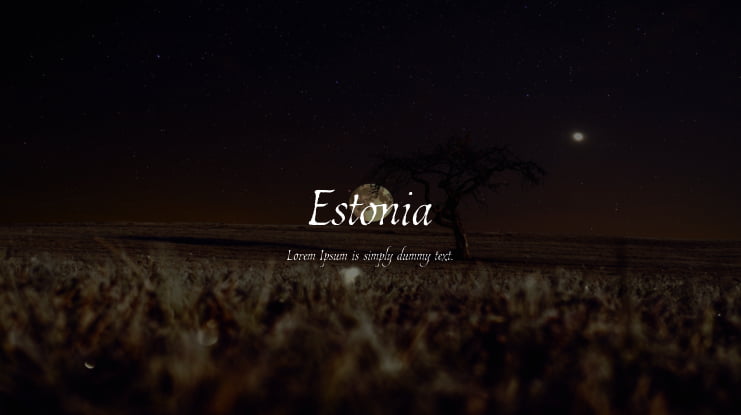 Estonia Font