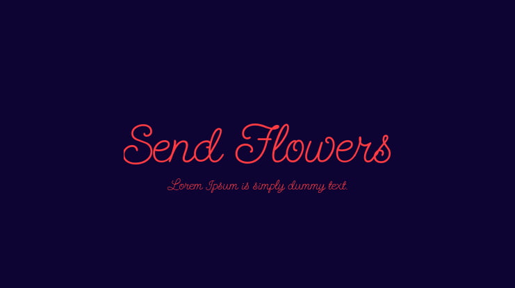 Send Flowers Font