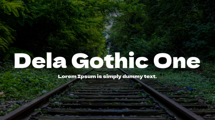 Dela Gothic One Font
