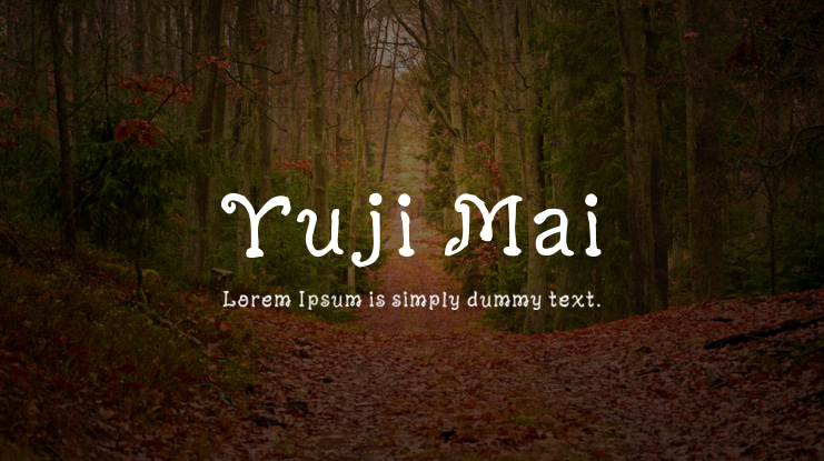 Yuji Mai Font