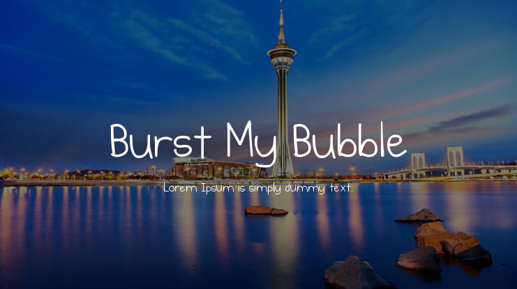 Burst My Bubble Font