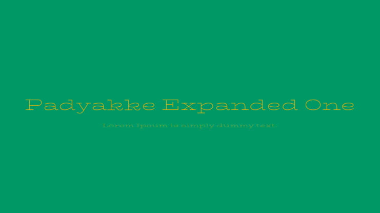 Padyakke Expanded One Font